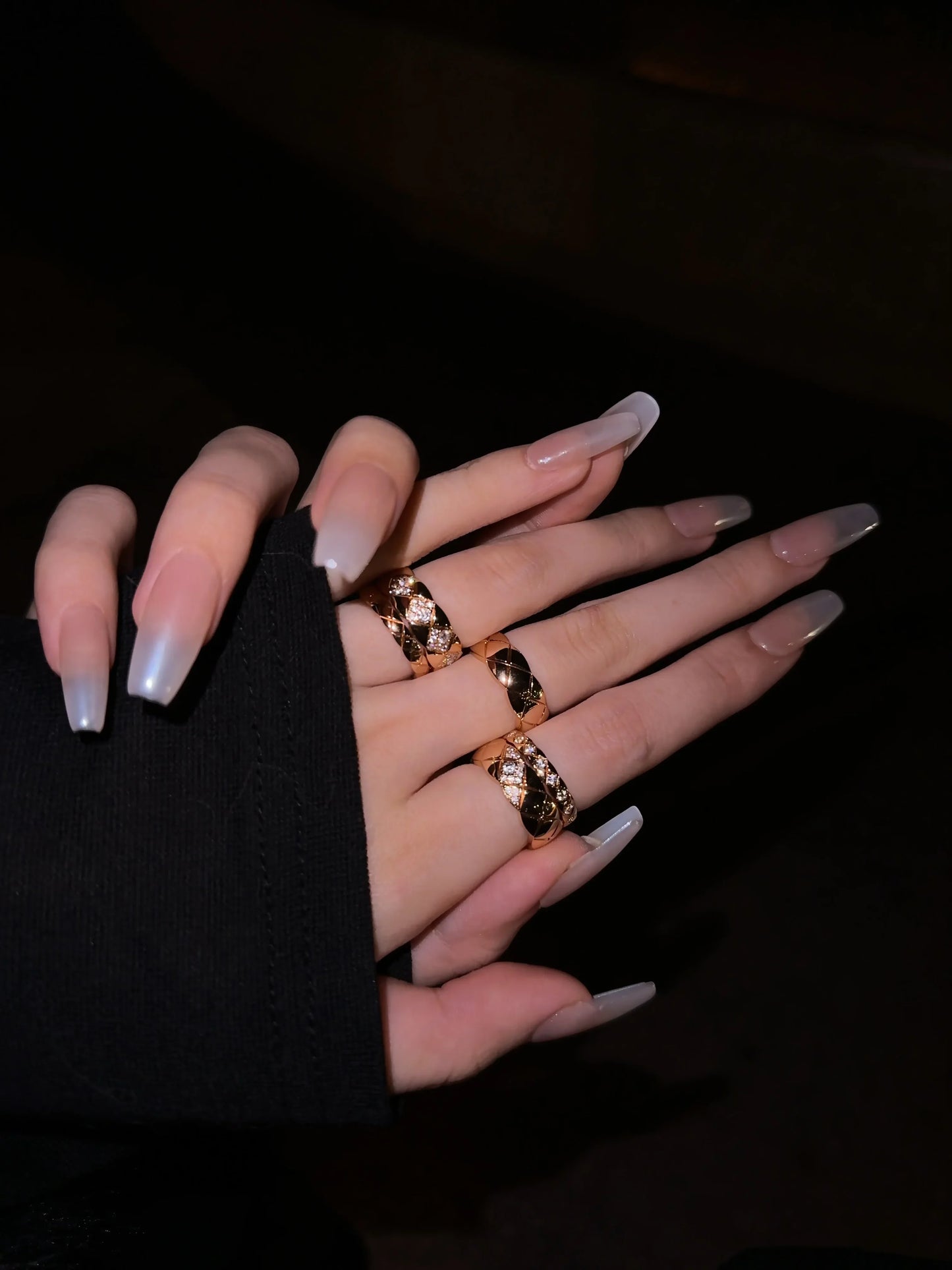 Chanel Coco Crush Ring Quilted Motif
